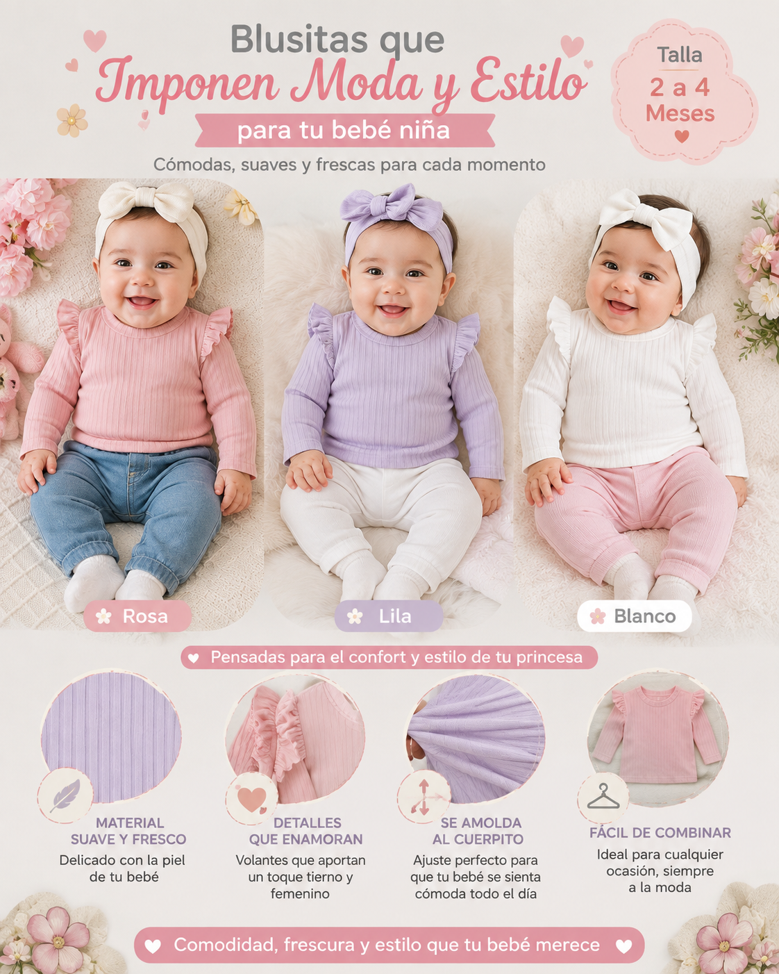 POLO PRINCESA MANGA LARGA 
