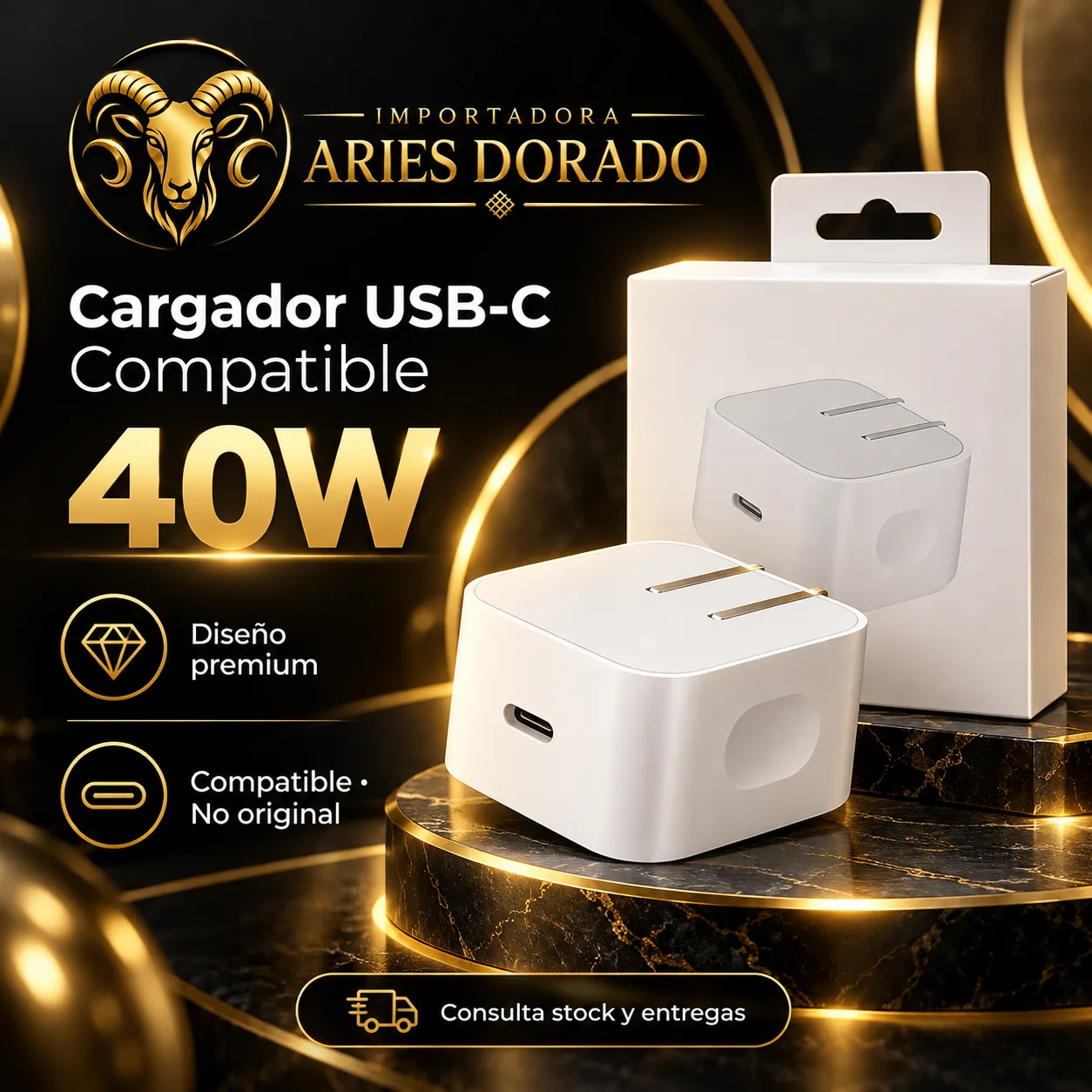 Adaptador de Corriente Dinámico Apple 40W (Máx. 60W) USB-C