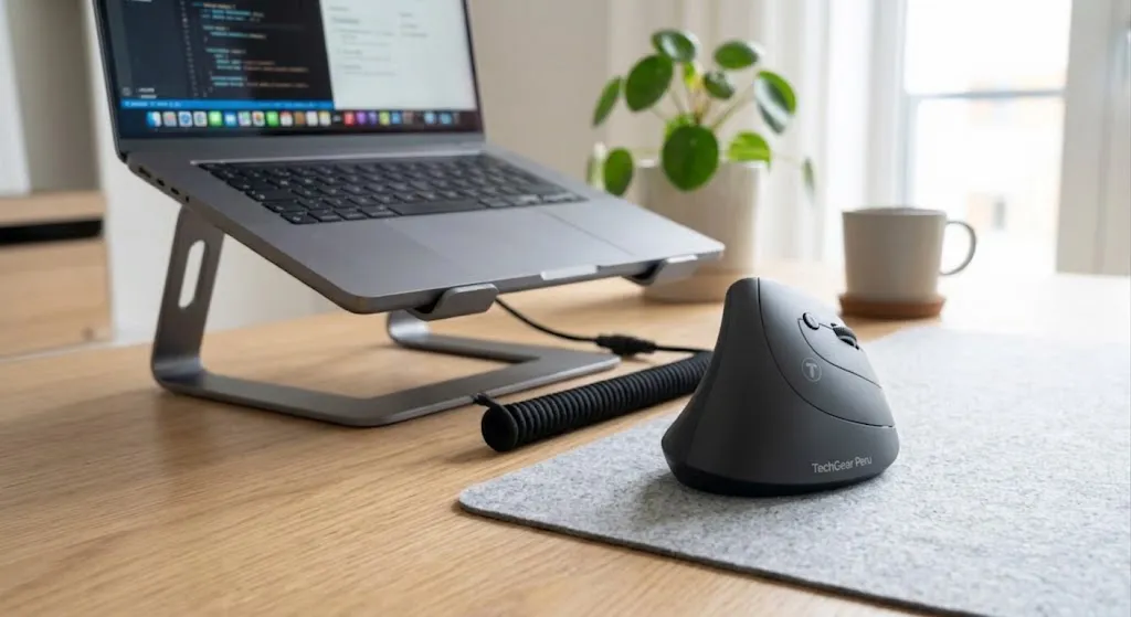 Mouse Ergonómico Inalámbrico Vertical