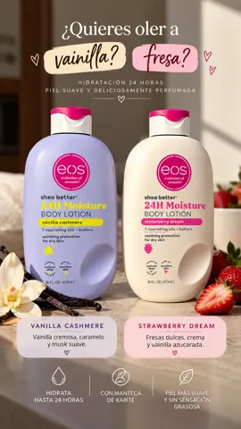 EOS Body Lotion – Strawberry Dream & Vanilla Cashmere 🍓🍦 | 473 ml