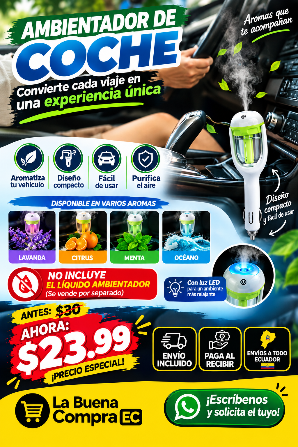 AMBIENTADOR DE COCHE - La Buena Compra Ec Ecuador