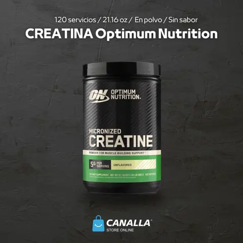 CREATINA OPTIMUM NUTRITION – 120 SERVICIOS | 600 g (21.16 oz) | SIN SABOR