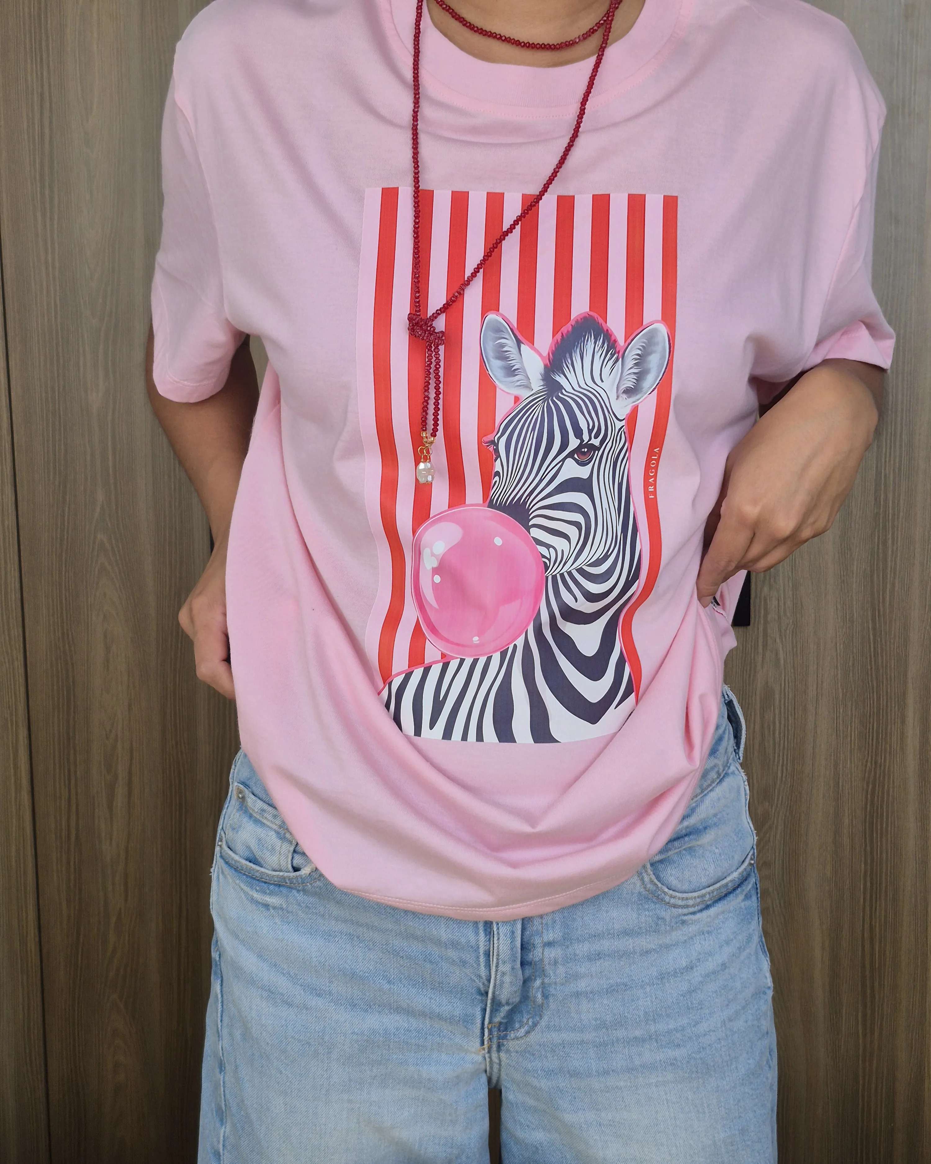 CAMISETA ZEBRA PINK 