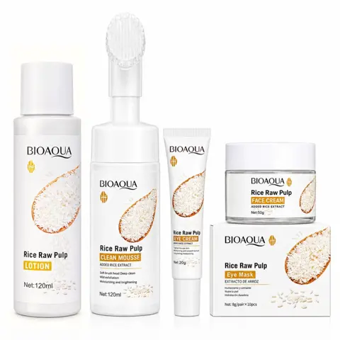 Kit Skincare Rice Raw Pulp Bioaqua