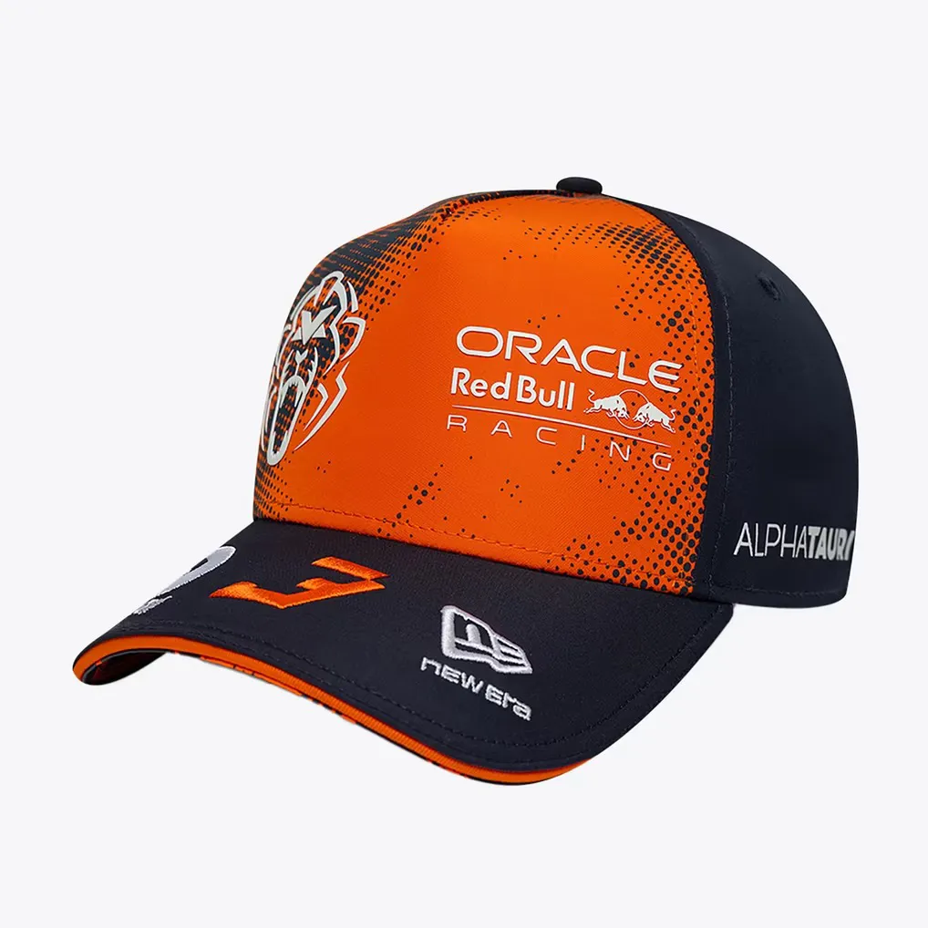 Gorra Oracle Red Bull Racing New Era Max Verstappen 2026 Pilot - Naranja