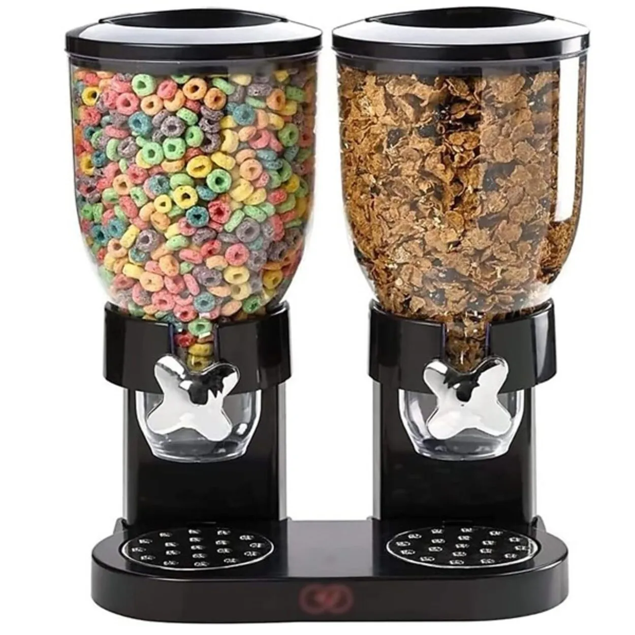 DISPENSADOR DOBLE PARA CEREALES GRANOS Y FRUTOS SECOS 