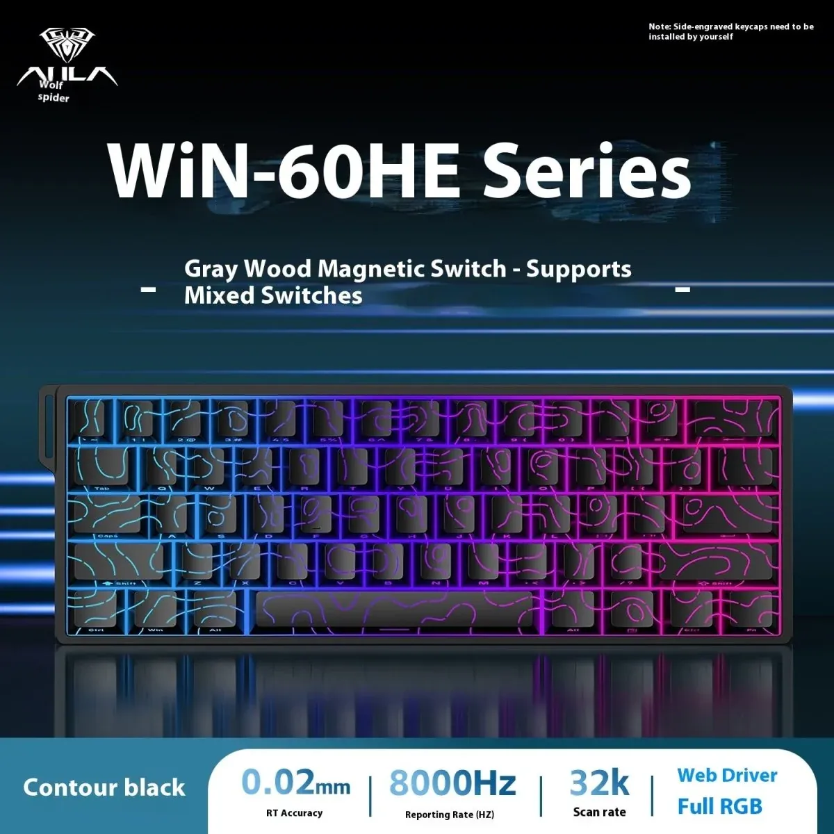 AULA WIN 60 HE - BLACK CONTOUR - Villano Gamer Store Bolivia