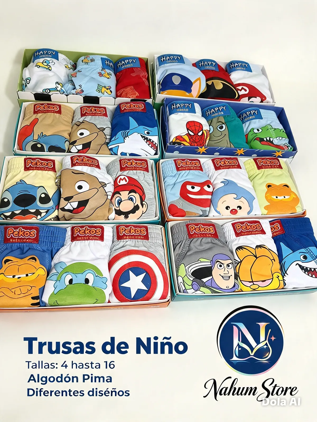 Trusas de niños