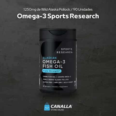 OMEGA-3 SPORTS RESEARCH – 1250 mg | 90 CÁPSULAS BLANDAS